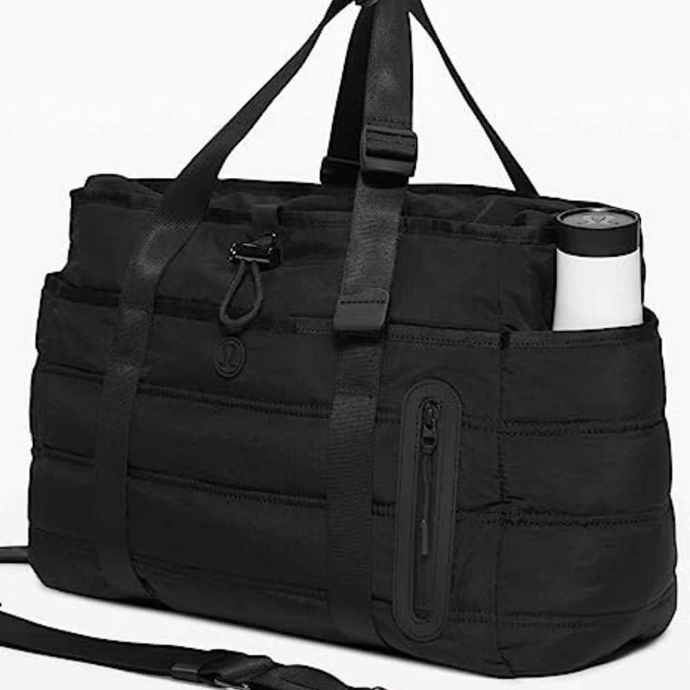Rare!! NEW!!! ULULEMON Dash All Day Duffel Bag 20L Black NWOT - Picture 8 of 12